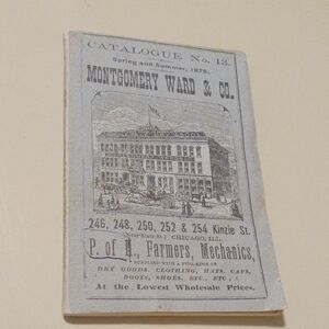 Montgomery Ward & Co. Vintage Coffee Table Book - Gray